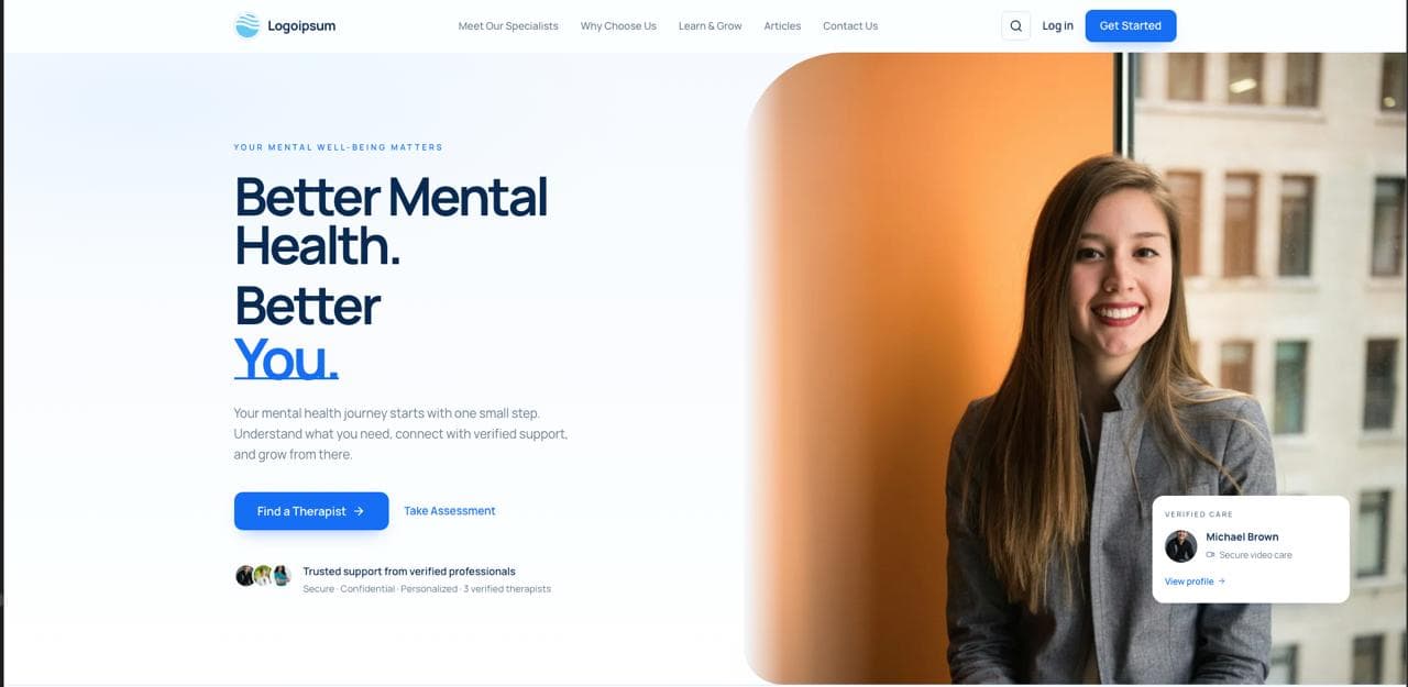 Mental Health & Online Therapy Platform
